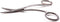 Bexfield Borduurschaartje 11 cm - Gebogen - Grijs