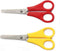 Bexfield Veilig Kinderschaartje 13 cm - Afgeronde Punt - Inclusief Liniaal - Geel/Rood