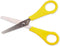 Bexfield Veilig Kinderschaartje 13 cm - Afgeronde Punt - Inclusief Liniaal - Geel/Rood