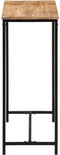 vidaXL - Wandtafel - 80x30x74 - cm - massief - mangohout - en - ijzer