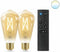WiZ Filament ST64 E27 - Slimme lamp met dimmer en instelbaar wit licht - Amber (2 stuks)