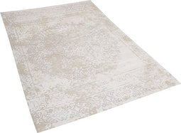 BEYKOZ - Laagpolig vloerkleed - Beige - 160 x 230 cm - Katoen