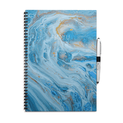 Beyond Blue Erasable Notebook | MOYU Vintage Design A4 / Hardcover