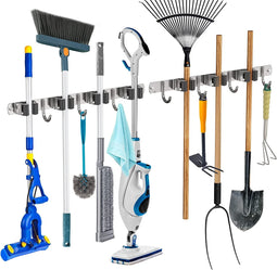 Bezemhouder Wand Gereedschapshouder Haaklijst Bezemhouder Tuingereedschap Houder Tuingereedschap -2