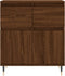 vidaXL - Dressoir - 60x35x70 - cm - bewerkt - hout - bruin - eikenkleur