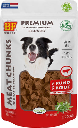 Bf Meat Chunks 200 g - Hondensnacks - Rund&Hert