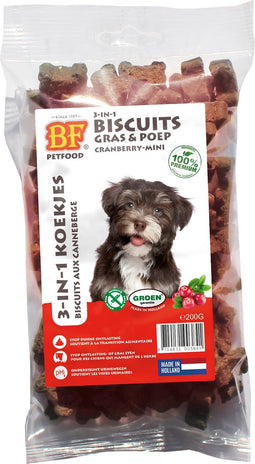 BF Petfood 3-in-1 Koekjes Cranberry Mini 200 gr