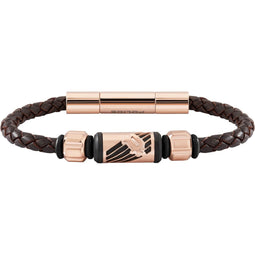 Police Heren-Armband Leder One Size Bruin 32017141