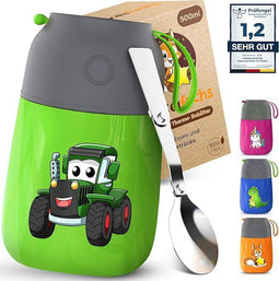 Funkelfuchs® Thermo beker - 500ml - 100% lekvrij - groene trekker