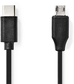 Nedis CCGL60750BK10 - USB-C 2.0-kabel - Snelle dataoverdracht en laden - Zwart