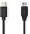 Nedis CCGL60750BK10 - USB-C 2.0-kabel - Snelle dataoverdracht en laden - Zwart