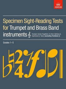 Abrsm Specimen Sight-Reading Tests - Bladmuziek voor Trompet en Brass Band - Graden 1-5 (exclusief Trombone)