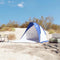 vidaXL - Strandtent - 268x223x125 - cm - 185T - polyester - azuurblauw