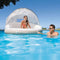 Intex Canopy Island - Opzetzwembad 199 x 150 cm - Afneembaar zonnescherm - Wit/Bruin