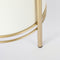 Mica Decorations Sverre - Bloempot op Standaard - H29 x Ø25 cm - Wit Goud