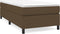 vidaXL - Bedframe - zonder - matras - 80x200 - cm - stof - donkerbruin