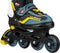Nijdam Game Patrol - Inline Skates - Verstelbaar 33-37 - Blauw/Zwart