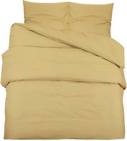 vidaXL - Dekbedovertrekset - lichtgewicht - 260x240 - cm - microvezel - taupe