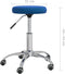 vidaXL - Massagekruk - fluweel - blauw