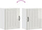 vidaXL - Keukenwandkast - Lucca - bewerkt - hout - hoogglans - wit
