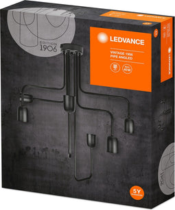 LEDVANCE Pendelarmatuur: voor plafond, E27, Vintage 19-6 Pipe / 22-…24- V, body materiaal: steel, IP2-