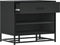 vidaXL - Schoenenbank - 60x40x53,5 - cm - bewerkt - hout - en - metaal - zwart