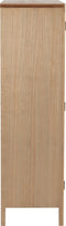 J-Line kast 2 Deuren Paulownia - rotin - naturel