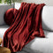 Dutch Decor - HARVEY - Plaid 150x200 cm - superzachte deken van fleece - Merlot - bordeaux rood - Mooie kwaliteit