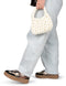 POSH by Poelman BODIE - Dames Sneakers - Chunky met panterprint en teddy - Zwart met combinatie