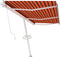 vidaXL - Luifel - vrijstaand - automatisch - 600x300 - cm - oranje - en - bruin