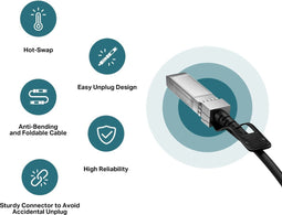 TP-Link TL-SM5220-3M - DAC 3 m SFP+ Mannelijk - 10 Gbit/s - Zwart