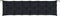 vidaXL - Tuinbankkussen - ruitpatroon - 200x50x7 - cm - stof - zwart