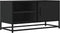 vidaXL - Tv-meubel - 80x34,5x40 - cm - bewerkt - hout - en - metaal - zwart