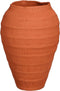 Mica Decorations Vaas Kato - Keramiek - Oranje - 24 x 34 x 24 cm (BxHxD)