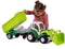 Cavallino XL Tractor Groen met Kiep Aanhangwagen, 86,5cm