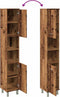 vidaXL - Badkamerkast - 30x30x179 - cm - bewerkt - hout - oud - houtkleurig