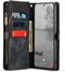 Caseme - Geschikt voor Samsung Galaxy S23 - Vintage 2 in 1 portemonnee hoes - Zwart