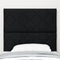 vidaXL - Hoofdbord - met - Diamant - Blokken - in - Zwart - - - 100 - cm - - - Stof