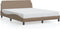 vidaXL - Bedframe - met - hoofdbord - kunstleer - cappuccinokleurig - 160x200 - cm