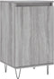 vidaXL - Dressoir - 40x35x70 - cm - bewerkt - hout - grijs - sonoma