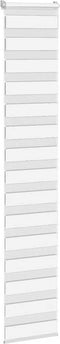 vidaXL - Zebra - rolgordijn - 45x230 - cm - stofbreedte - 40,9 - cm - polyester - wit