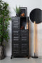 WOOOD Boaz Kast - Metaal - Zwart - 60x145,5x40,5