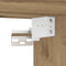 vidaXL - Wastafelkast - 60x38,5x46 - cm - bewerkt - hout - artisanaal - eikenkleur