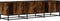 vidaXL - Tv-meubel - 150x35x41 - cm - bewerkt - hout - metaal - gerookt - eikenkleurig