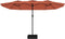 vidaXL - Parasol - dubbel - dak - 449x245 - cm - terracottakleurig
