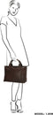 Hide & Stitches Discover - Handtas - Hoofdvak met rits - Donkerbruin