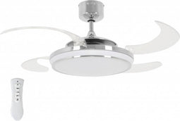 LT-Luce Plafondventilator Fanaway LED Chroom