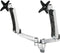 SpeaKa Professional SP-1624884 - Muurbeugel - In hoogte verstelbaar 2x - Zilver-zwart (2 stuks)