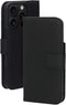 Mobiparts iPhone 16 Pro - Lederen Wallet Case - MagSafe geschikt - Zwart