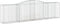 vidaXL - Schanskorven - 7 - st - gewelfd - 400x50x100/120 - cm - ijzer
